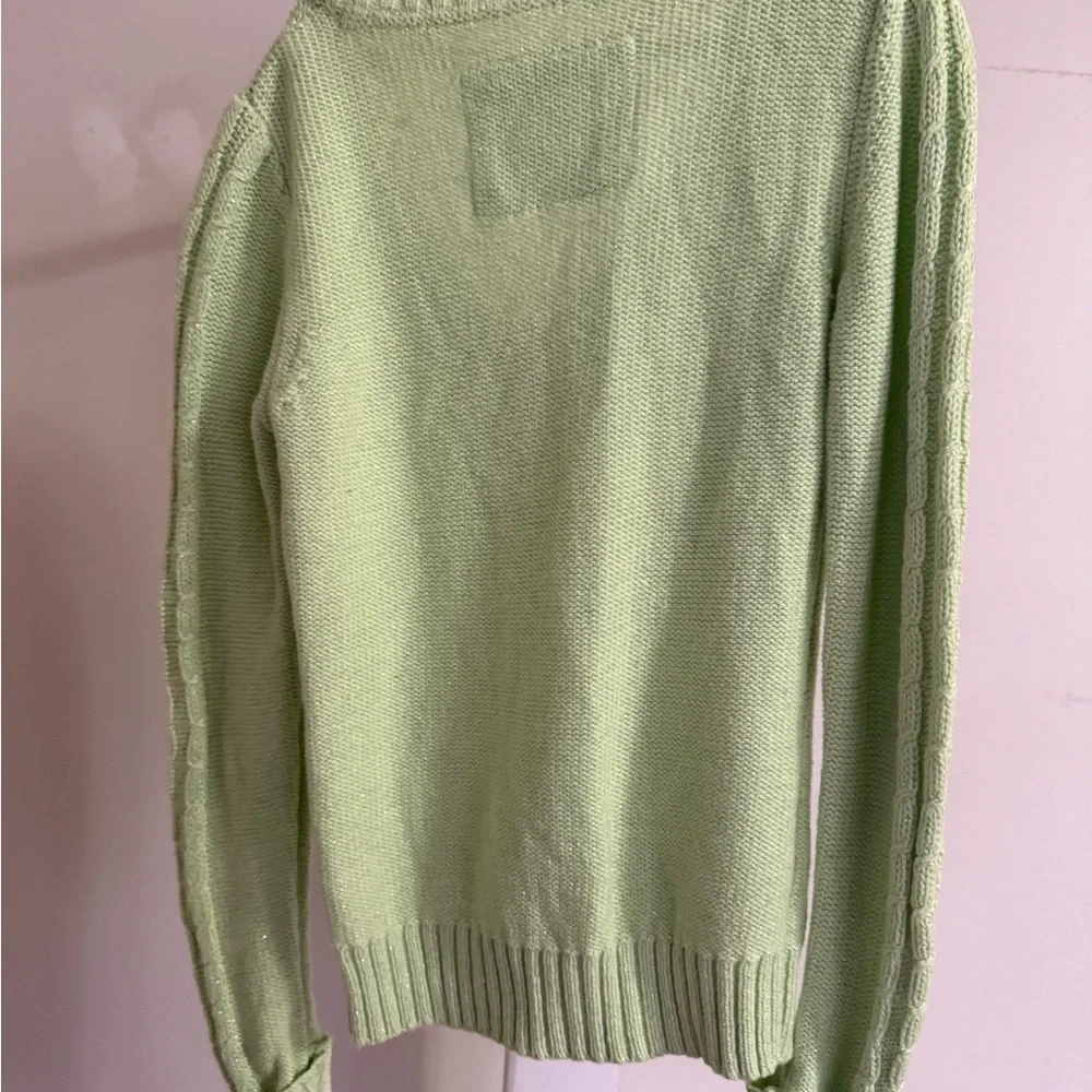 Justice V-Neck Cable-knit Sweater